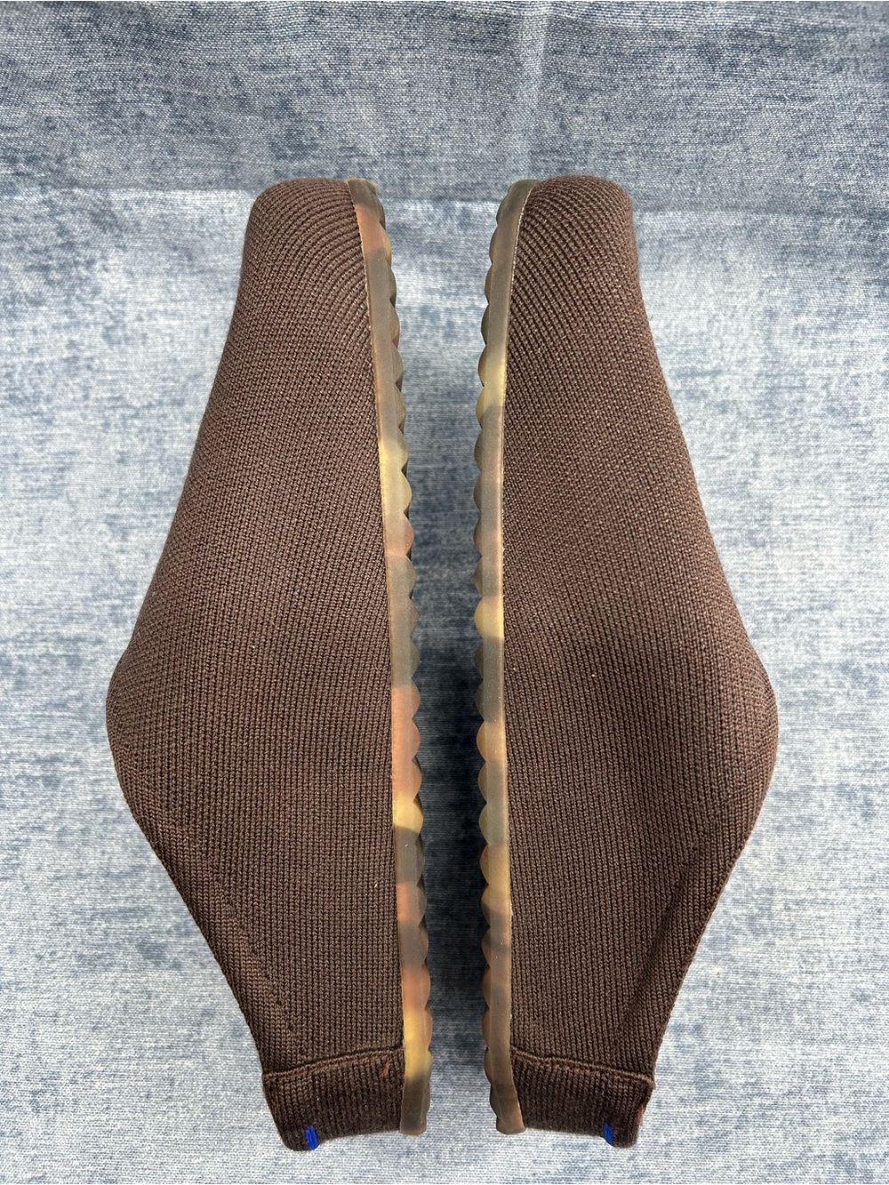 Rothy’s the casual clog mules comfort shoes minimalist knit Sz 11 chestnut - Picture 8 of 11